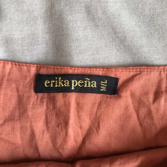 ERIKA PENA Rita Rumba boho high low ruffle hem tiered flowy skirt Sienna M/L - Picture 9 of 10